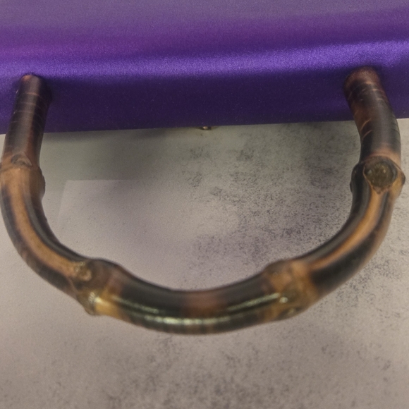 Gucci Vintage Micro Satin Bamboo Top Handle 2-Way Bag - Picture 5 of 13